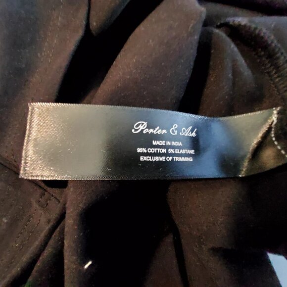 Porter & Ash Mens Performance Stretch Tee Size  XL Colorblock Beige/White/Black - Picture 9 of 10